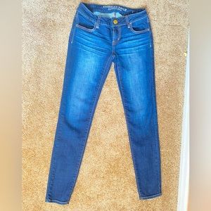 American Eagle Navy Blue Jeans “0”